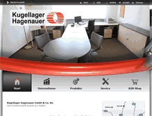 Tablet Screenshot of kugellager-hagenauer.com